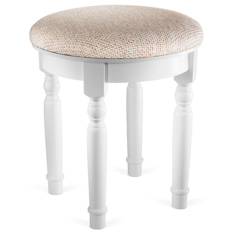 Charlton Home Deherrera Round Luxury Vanity Stool Wayfair
